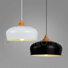 1 Ljus Modern Contemporary Wood Pendellampa