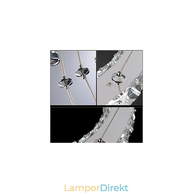 Kristallkronalampor Modern Belysning Tre Ringar D305070 K9 Stora Taklampor I Kristall
