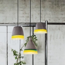 1 Ljus Vintage Concrte Pendellampa