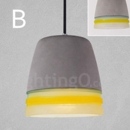 1 Ljus Vintage Concrte Pendellampa