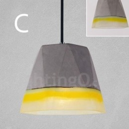1 Ljus Vintage Concrte Pendellampa