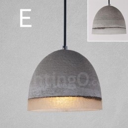 1 Ljus Vintage Concrte Pendellampa