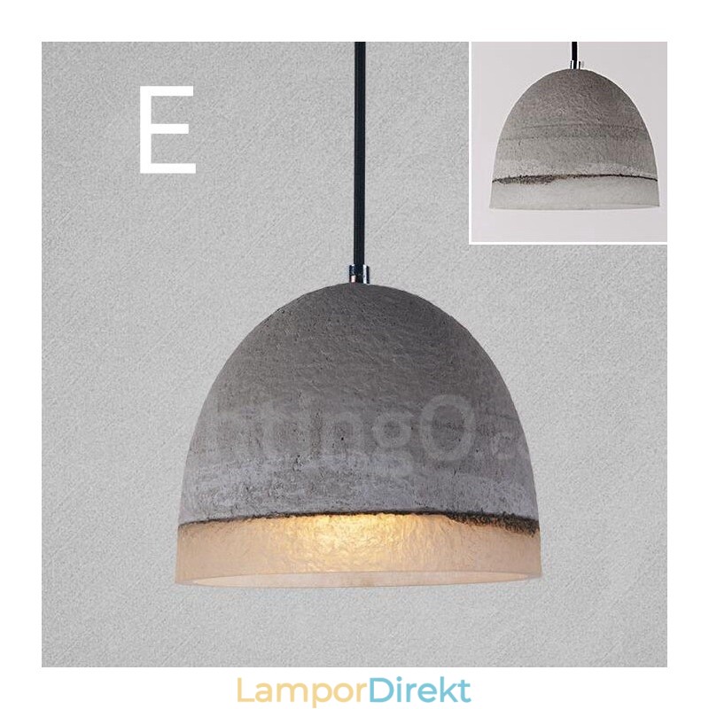 1 Ljus Vintage Concrte Pendellampa