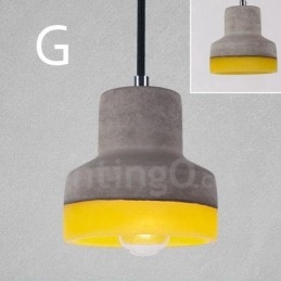 1 Ljus Vintage Concrte Pendellampa