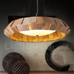 Modern Och Modern Trä Taklampa