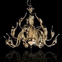 Modern Ljuskrona Light 18 Lights G4 Guldplätering