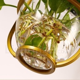 Traditionell Klassisk Enkelljus Taklampa I Glas