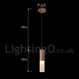 Modern Contemporary One Light Pendellampa I Trä