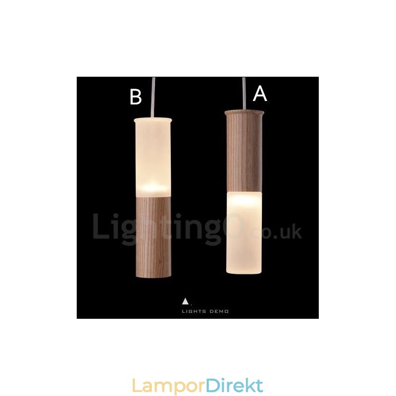 Modern Contemporary One Light Pendellampa I Trä