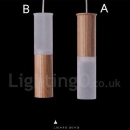 Modern Contemporary One Light Pendellampa I Trä