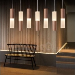 Modern Contemporary 7 Light Wood Pendel Light