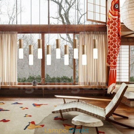 Modern Contemporary 9 Light Wood Pendel Light Modern Contemporary 9 Light Wood Pendel Light