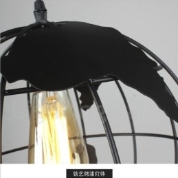 Country Vintage Globe Metall Taklampa