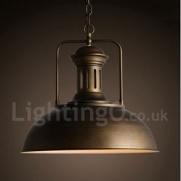 Svart Land Vintage Metall Taklampa