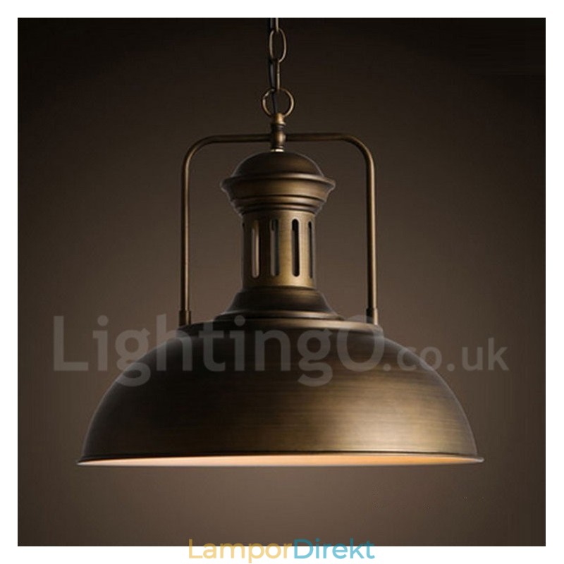 Svart Land Vintage Metall Taklampa