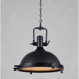 Svart Vintage Metall Taklampa