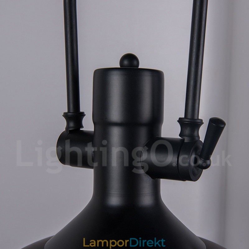 Svart Vintage Metall Taklampa