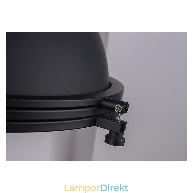 Svart Vintage Metall Taklampa