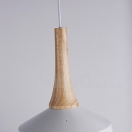 Modern Och Modern Trä Metall Taklampa