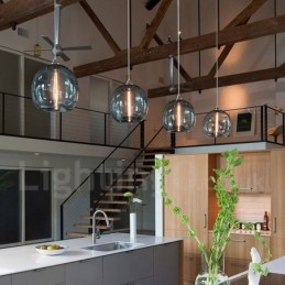 Modern Contemporary Multi Colors 1 Ljus Glas Taklampa