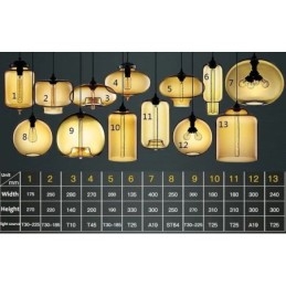 Modern Contemporary Multi Colors 1 Ljus Glas Taklampa