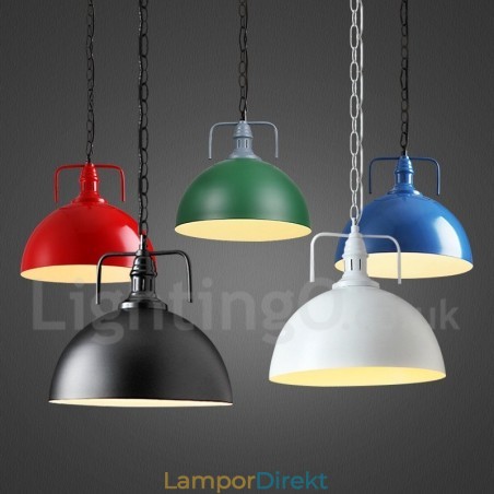 Vintage Multi Colors Metall Taklampa Vintage Multi Colors Metall Taklampa