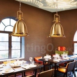 Vintage Metall Taklampa