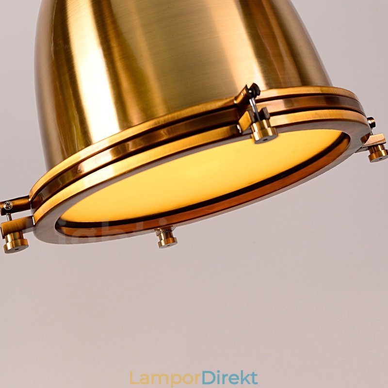 Vintage Metall Taklampa