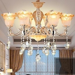 European Style Retro Crystal Pendellampa Americange Lampa