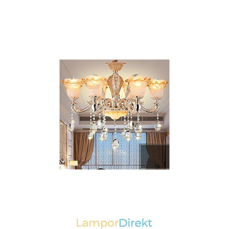 European Style Retro Crystal Pendellampa Americange Lampa