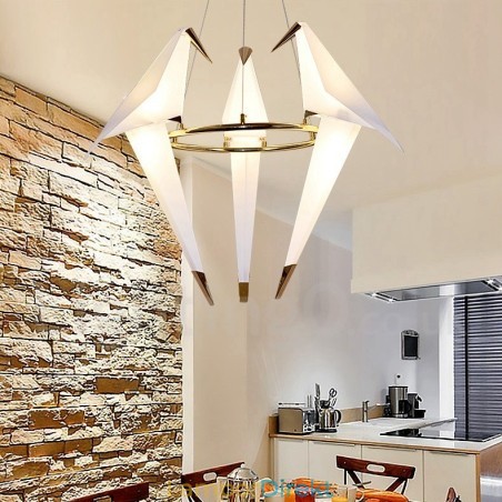Modern Contemporary Paper Crane 3 Light Pendel Light Modern Contemporary Paper Crane 3 Light Pendel Light