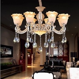 European Style Retro Crystal Pendellampa Americange Lampa