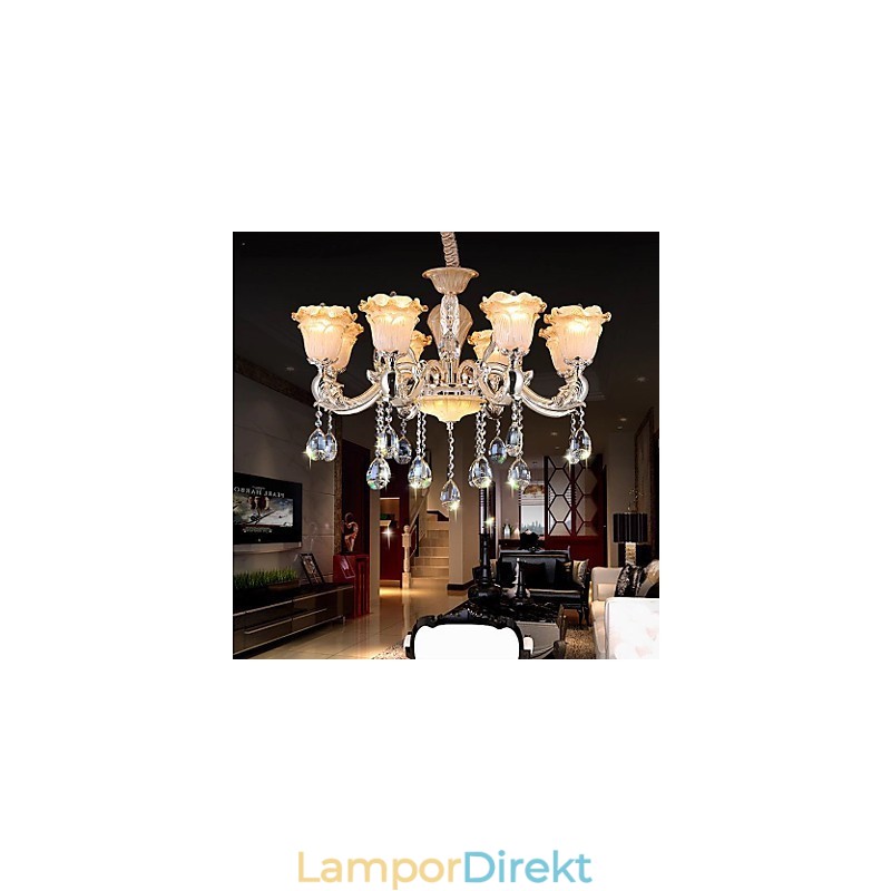 European Style Retro Crystal Pendellampa Americange Lampa