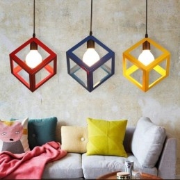 Modern Contemporary Multi Colors Metal 1 Light Pendel Light