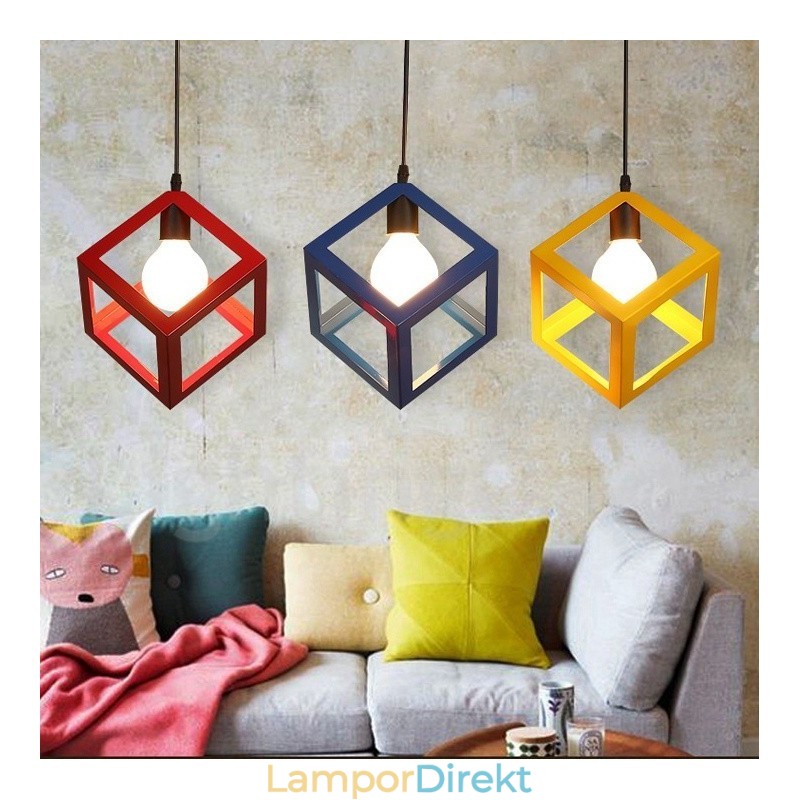 Modern Contemporary Multi Colors Metal 1 Light Pendel Light