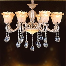 European Style Retro Crystal Pendellampa Americange Lampa