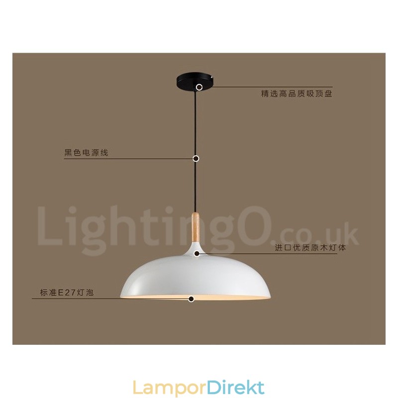 Sovrum Modern Contemporary 1 Ljus Metall Taklampa