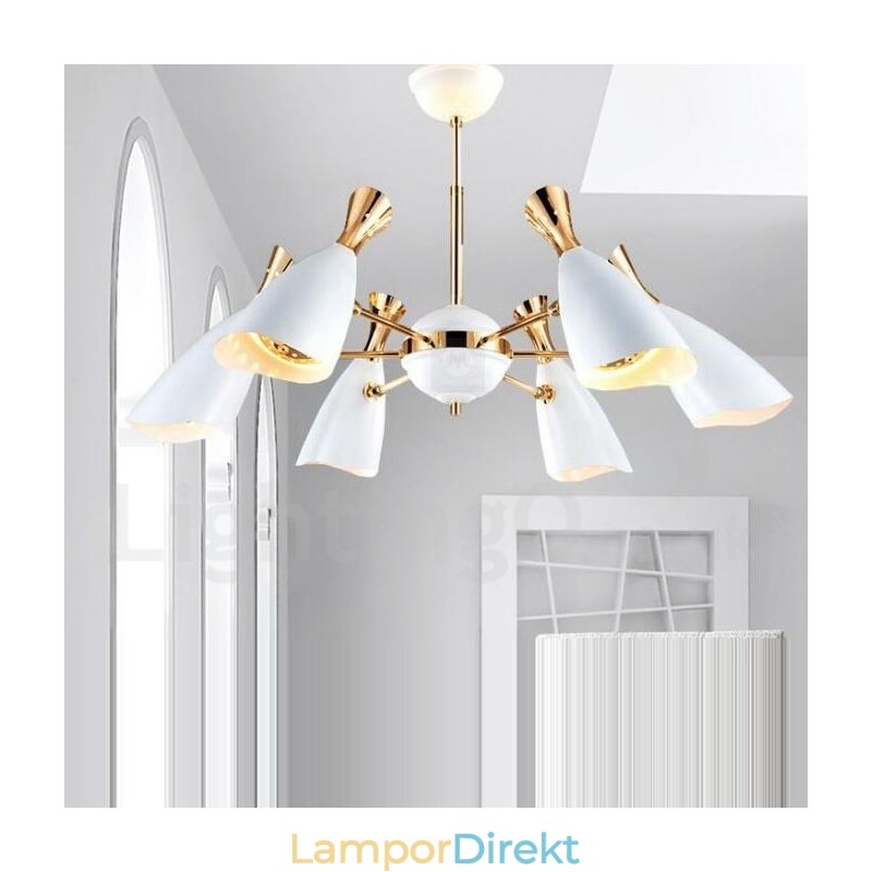 Modern Contemporary 6 Light Chandelier Lamp