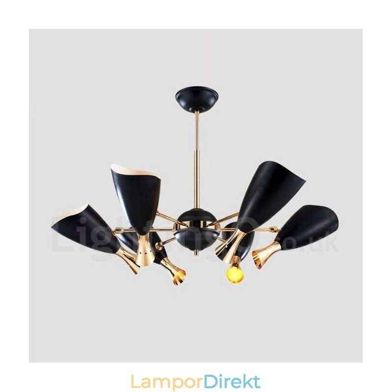 Modern Contemporary 6 Light Chandelier Lamp