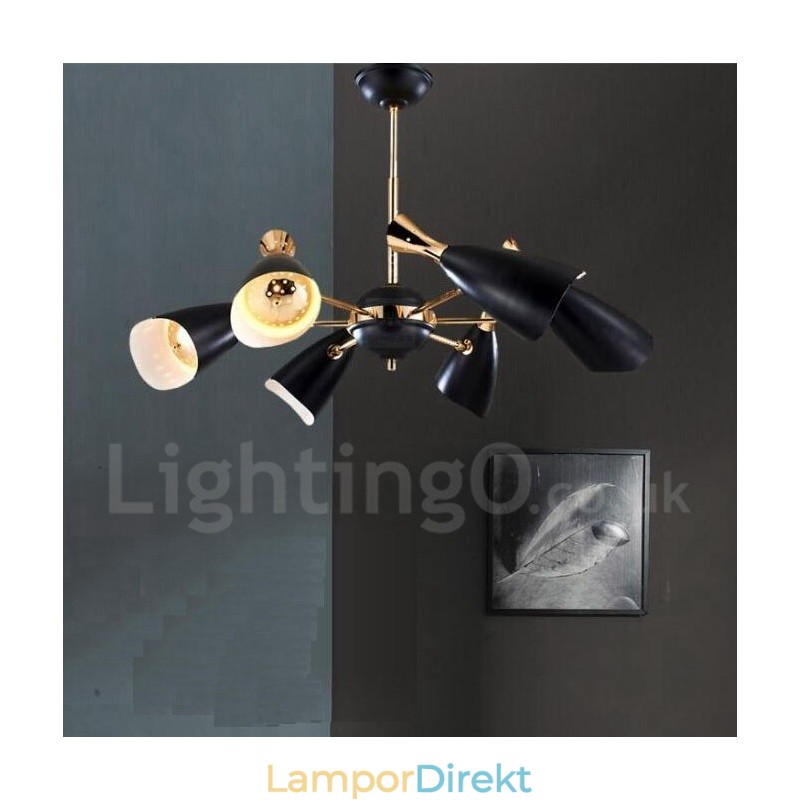 Modern Contemporary 6 Light Chandelier Lamp