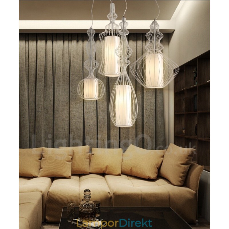 Country Vintage Metall Vas Form Taklampa
