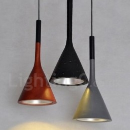 1 Ljus Vintage Concrte Pendellampa