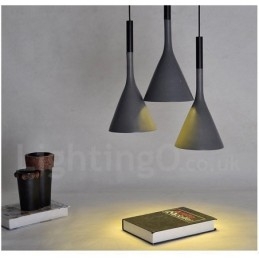1 Ljus Vintage Concrte Pendellampa