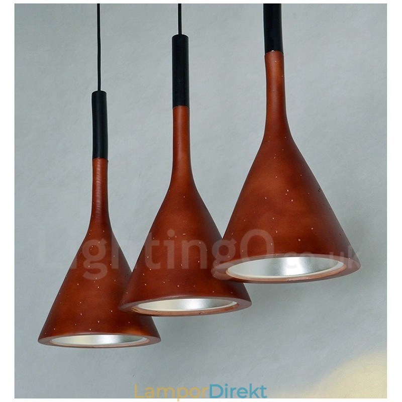 1 Ljus Vintage Concrte Pendellampa