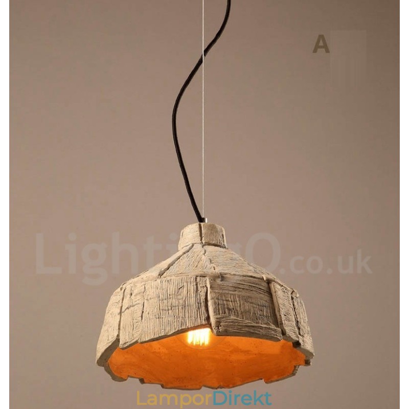 Vintage Concrte Taklampa