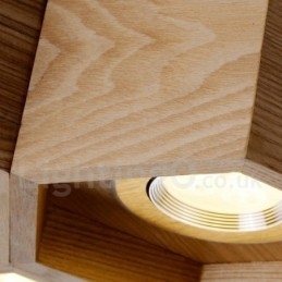 7 Ljus Trä Modern Contemporary Pendellampa