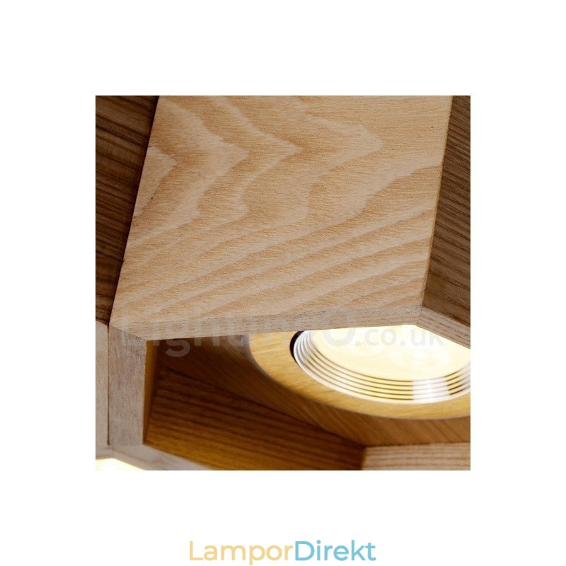 7 Ljus Trä Modern Contemporary Pendellampa