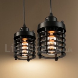 1 Ljus Retro Vintage Koppar Taklampa