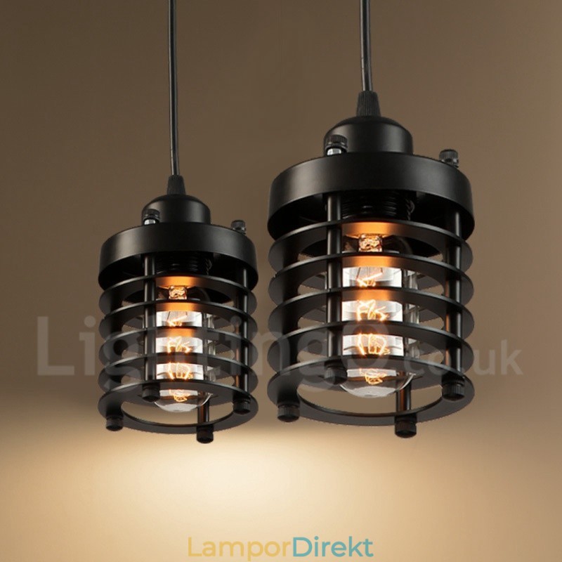 1 Ljus Retro Vintage Koppar Taklampa