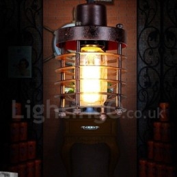 1 Ljus Retro Vintage Koppar Taklampa